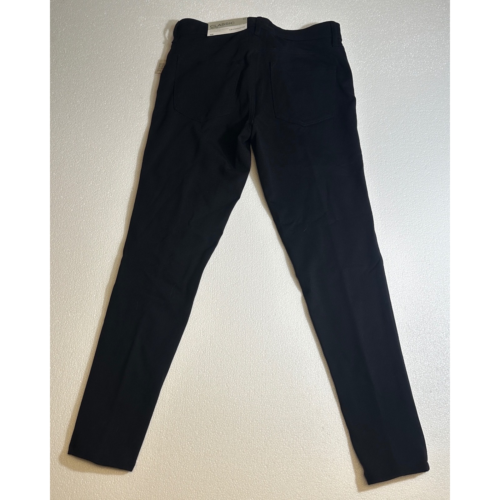 Liz Claiborne Classic Skinny Ponte Casual Pants Black Size 6 New With Tags